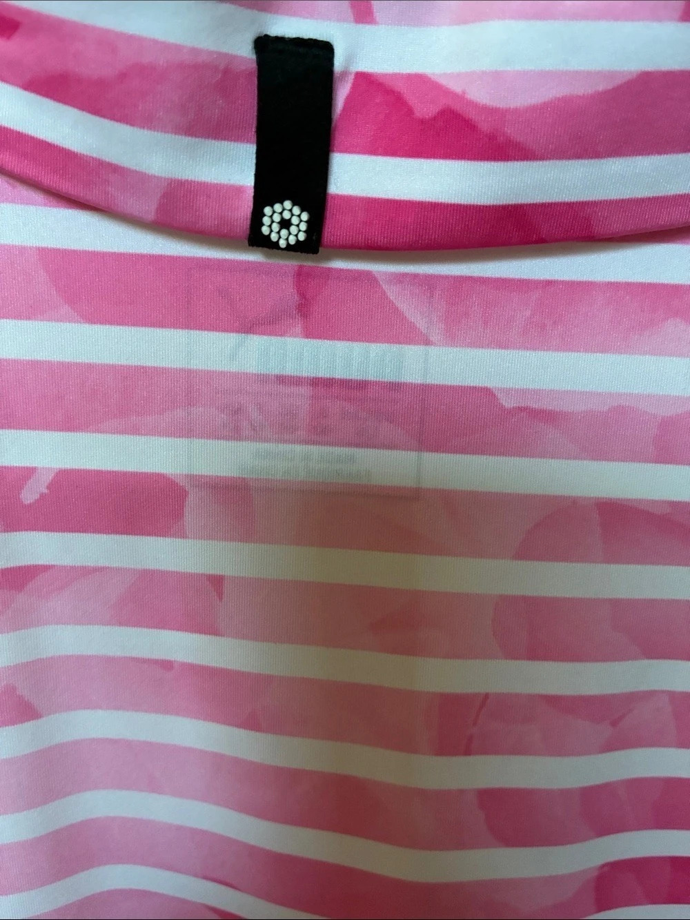 Puma Women's MATTR Lily Floral Sleeveless Golf Polo Pink & White Large - Picture 6 of 8